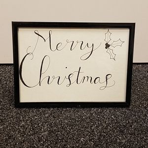 5x7 Merry Christmas Hand Lettered Artwork